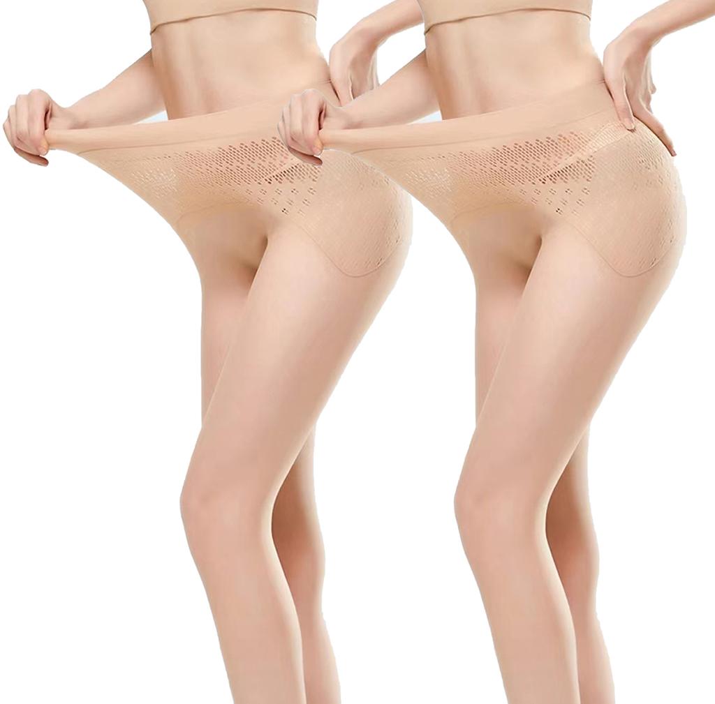 [2-Pack] 1D Ultra-Thin Sexy Women'S Stockings,Exclusive Open-Back Design,Breathable And Comfortable,No Stuffy Feeling,Plus Size