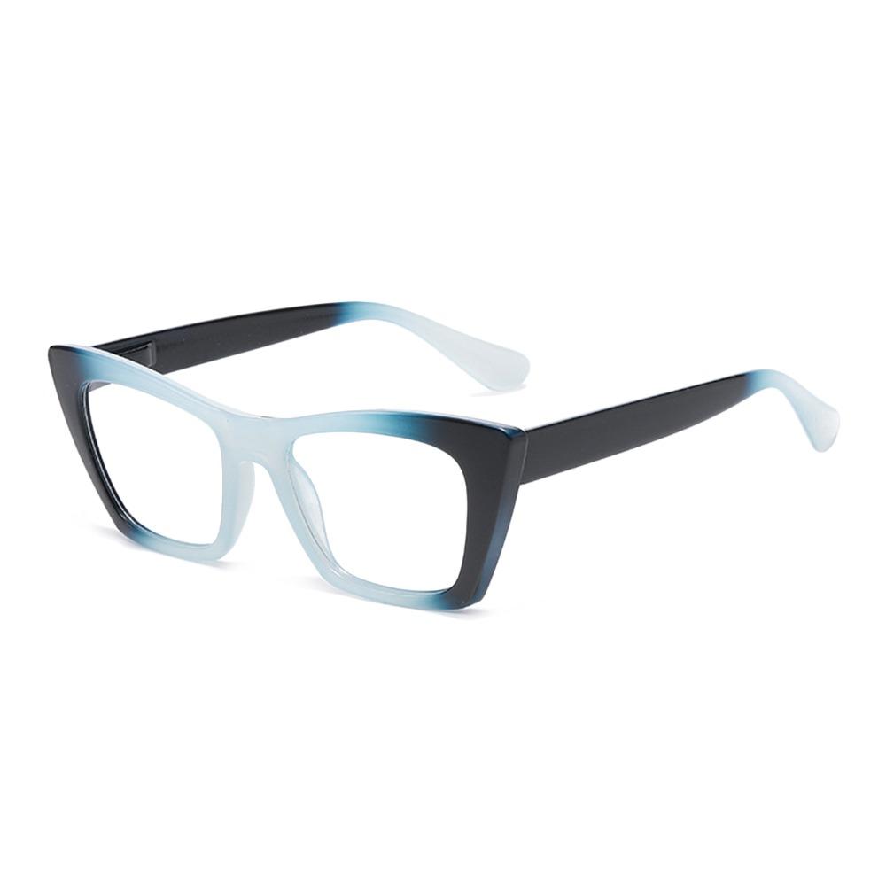 

Blue Ray Blocking Anti-Blue Light Reading Glasses Cat Eye Ultralight Hyperopia Glasses Eye Protection Classic Strength 100