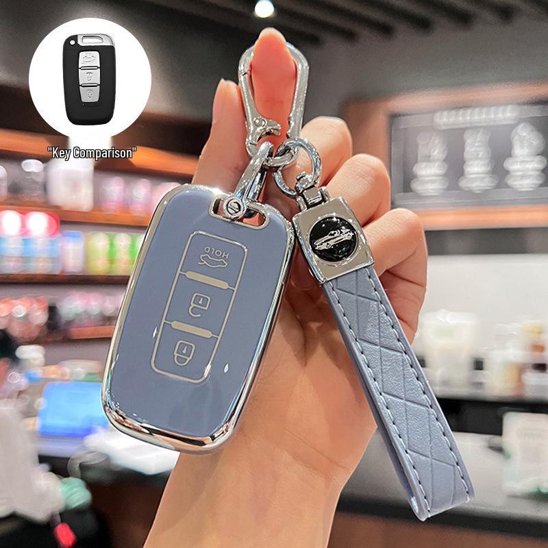 Compatible Key Cover for Beijing Hyundai Sonata 8, Old ix35/Langdong Models
