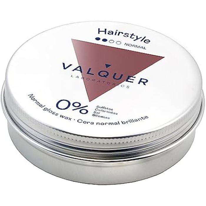 Gel coiffant valquer cera normal brillante 100 ml - tous types de cheveux - sans parfum