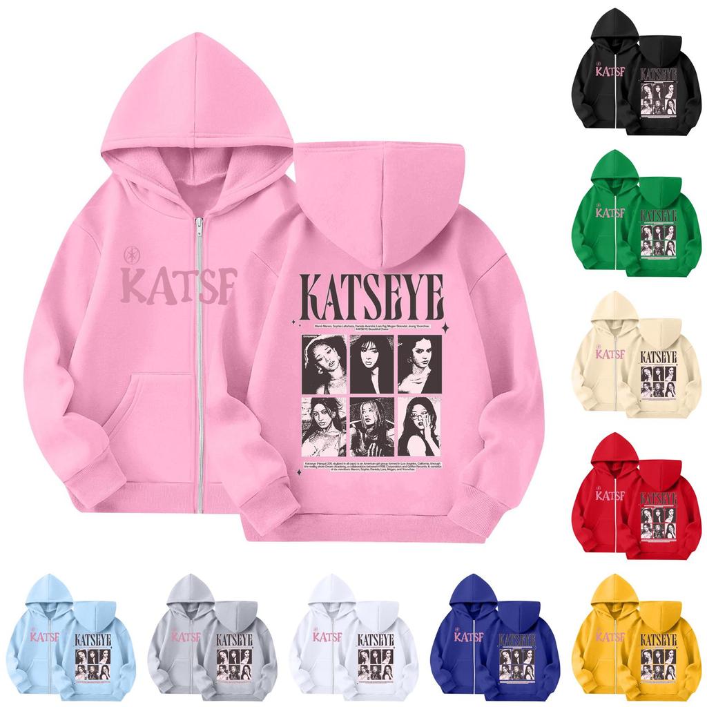 Kids Hooded Pullover Long Sleeve Trendy Sweatshirt for Boys and Girls Casual Everyday Wear