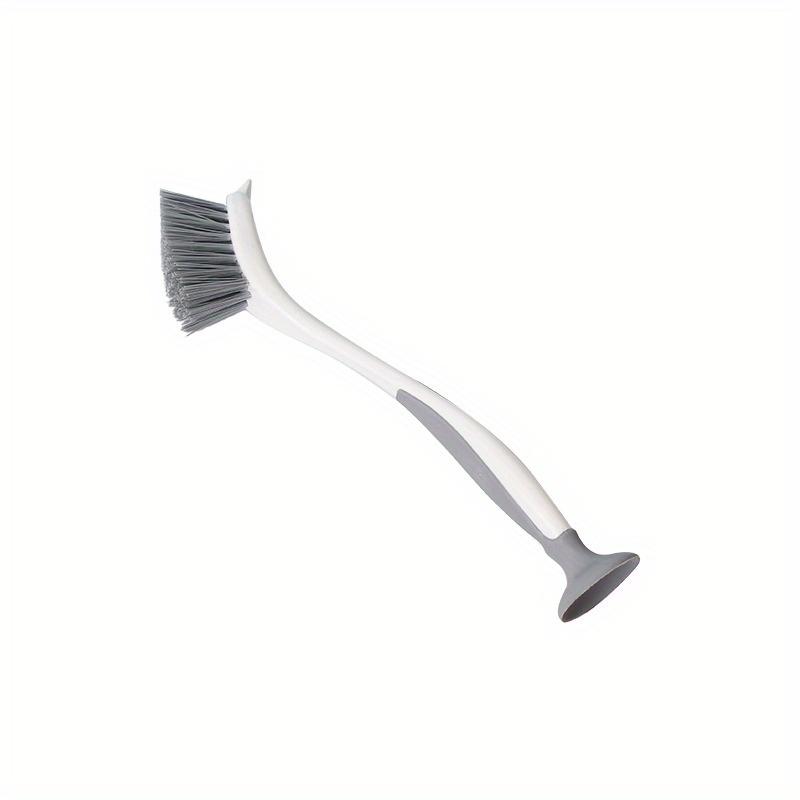 Suction Cup Upright Long Handle, Kitchen Cleaning Brush Without Drilling, Powerful Multi-Functional Scrubber