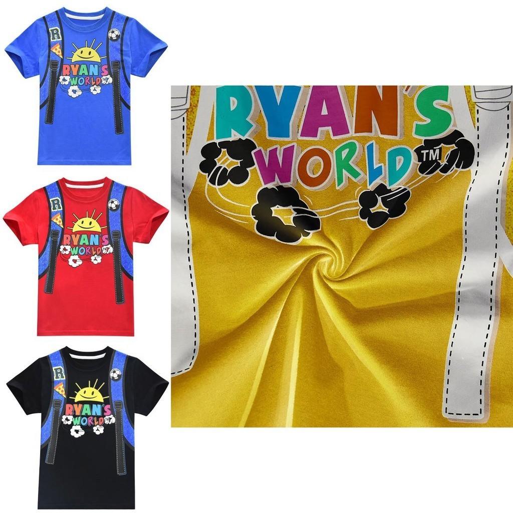 Ryan Toys Review Children Cartoons Print T-shirt With Soft Comfortable Fabric