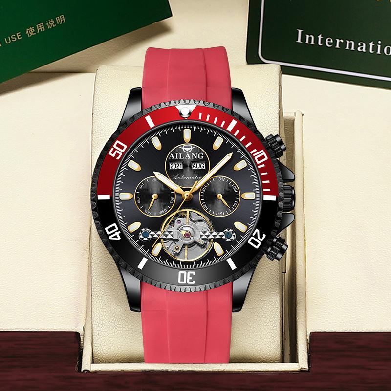

AILANG Новые часы Многофункциональные автоматические механические часы Aqua Ghost Водонепроницаемые часы