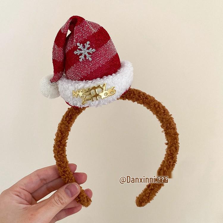 Christmas Red Bear Headband for Girls - Comfortable Party Accessory and Princess Decoration