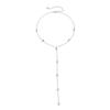 Cold Wind Temperament Long Fringed Chain Geometric Collar, Versatile Metal Niche Necklace