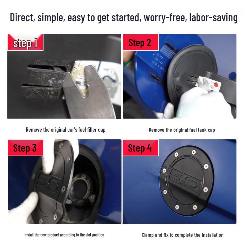 Carbon Fiber Fuel Tank Cap for Ford Mustang (2015-2020)