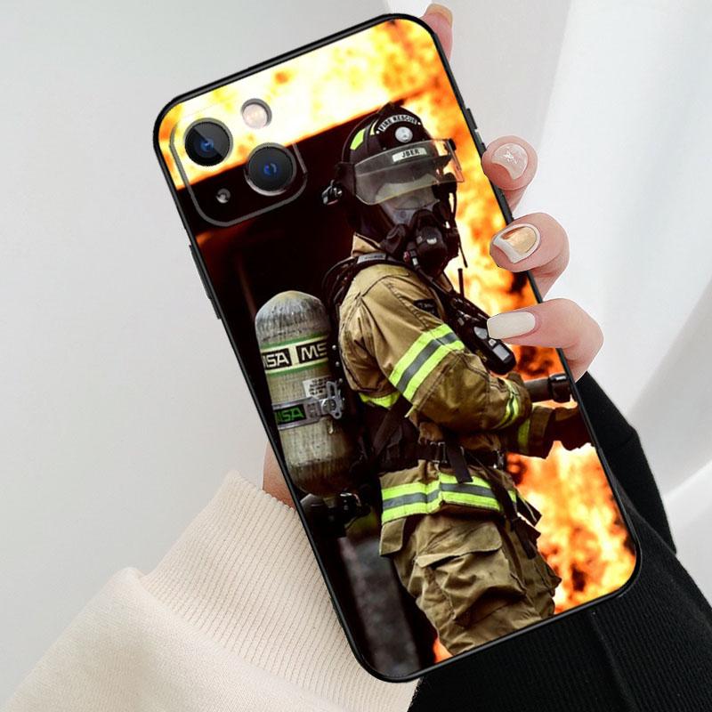 Firefighter Heroes Fireman Cool Phone Case For iPhone 17 Pro Max 14 13 12 11 15 16 Pro Max mini 16 15 Plus 16e 17 Air Cover