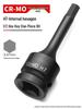 Compact Air Impact Wrench: 1/2" Hex H-Type Pneumatic Screwdriver with Chrome Molybdenum Socket