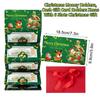 Creative Christmas Santa Claus Xmas Tree Folding Banknote Diy Red Envelope With 6 Card Slots Merry Christmas Party Decoration