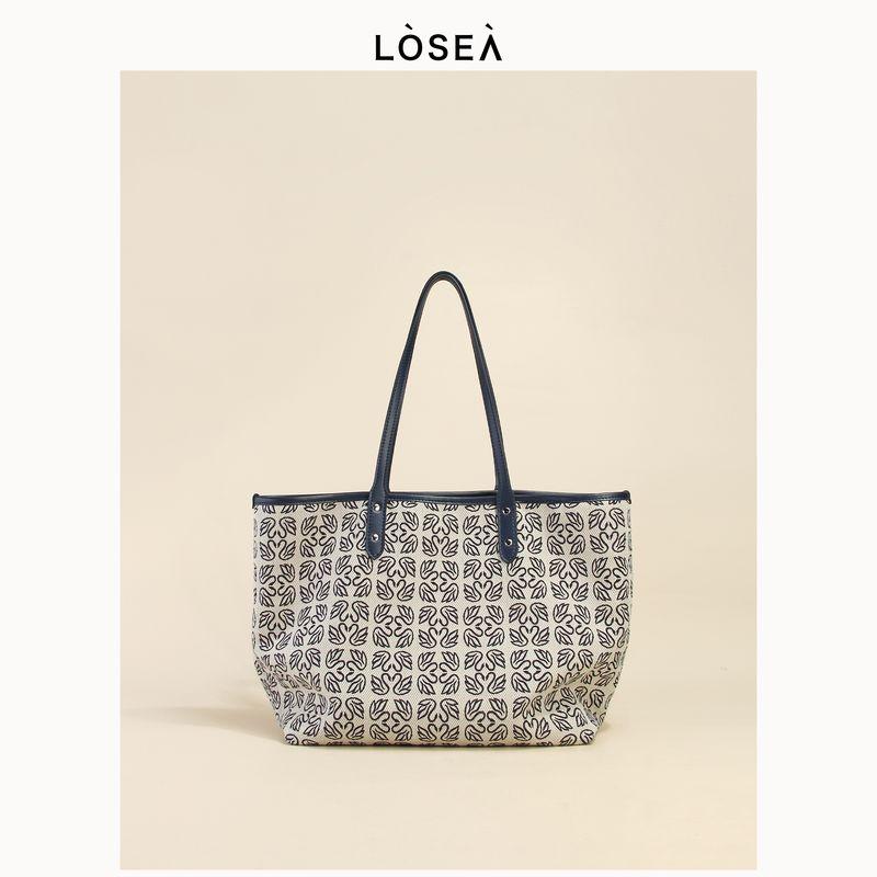 

Losea Original Large Capacity Canvas Tote Bag Navy blue([In Stock]])