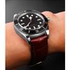 For IWC/Amani/seiko19mm 20mm 22mm Black Brown Genuine Leather Rubber Watch Strap Men Waterproof Silicone Cowhide Band Bracele