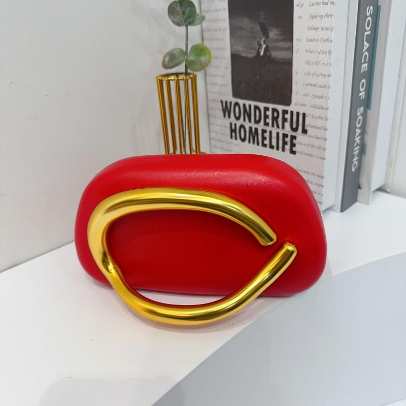 Trendy Classic Round Box Clutch Bag Dinner Bag Acrylic Bag Retro Metal Handle Shoulder Crossbody