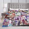 Uma Musume Pretty Derby Anime Blankets Super Warm Funny Plush Throw Blanket For Living Room Flannel Bedspread Bed Cover
