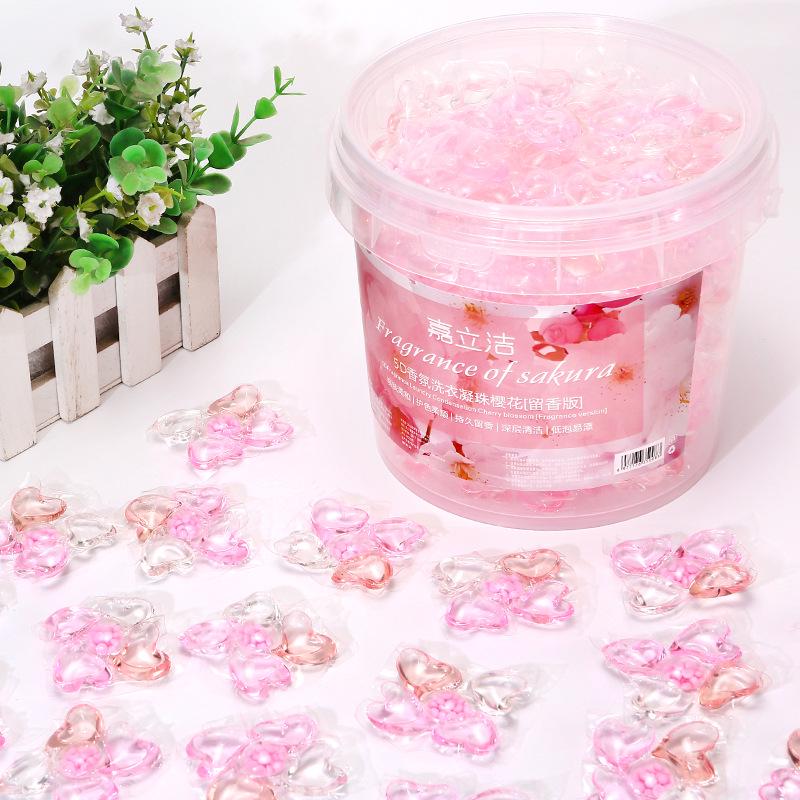 Five-in-One Laundry Pods with Freesia Scent: Long-lasting Fragrance, Stain-Removing Concentrated Laundry Balls