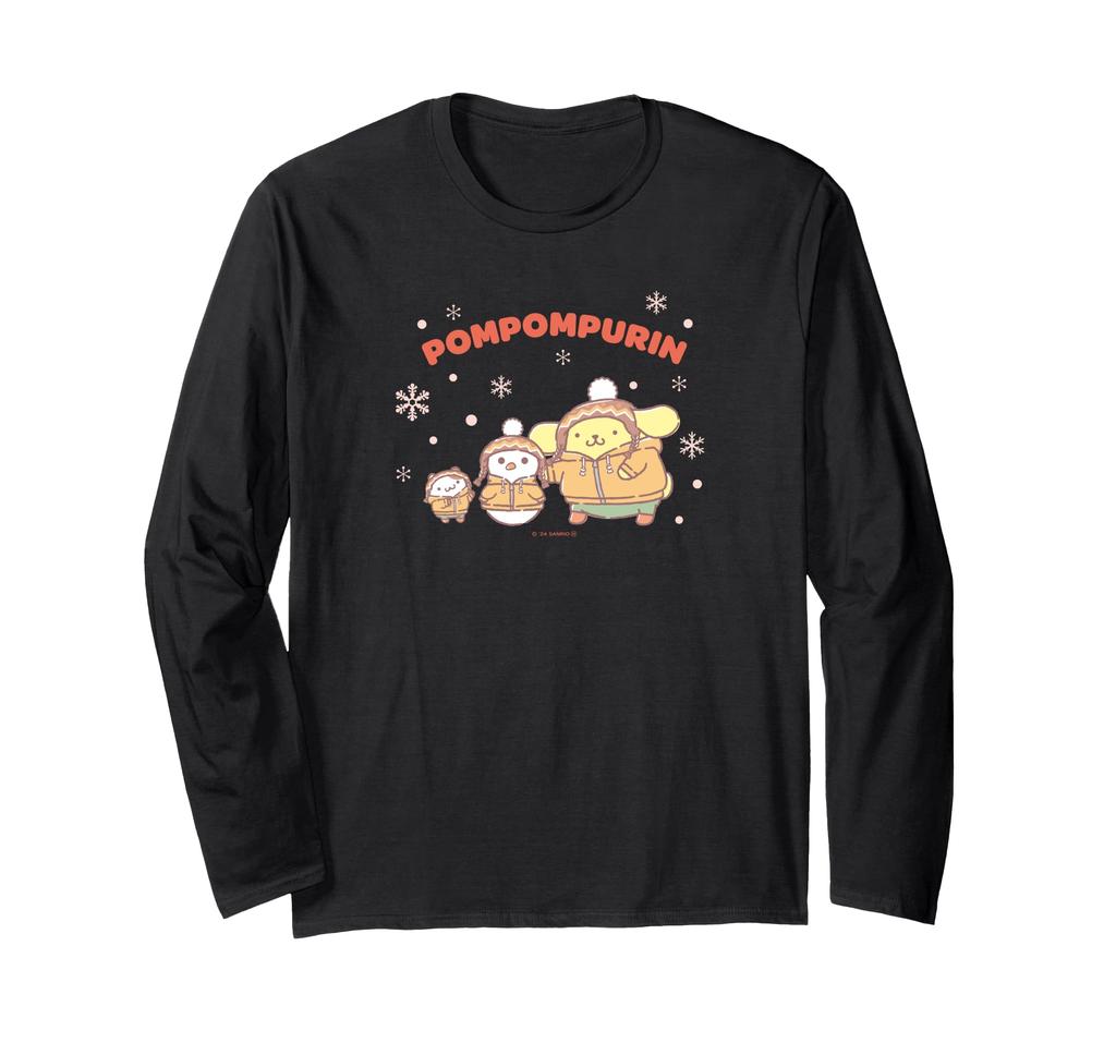 Pom Pom Purin Warm Winter Long Sleeve T-Shirt