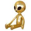 Children Alien Pillow Cute Plushie Stuffed Animal Doll Emotion Alien Doll Toy Funny Faux Leather Cover Throw Pillow