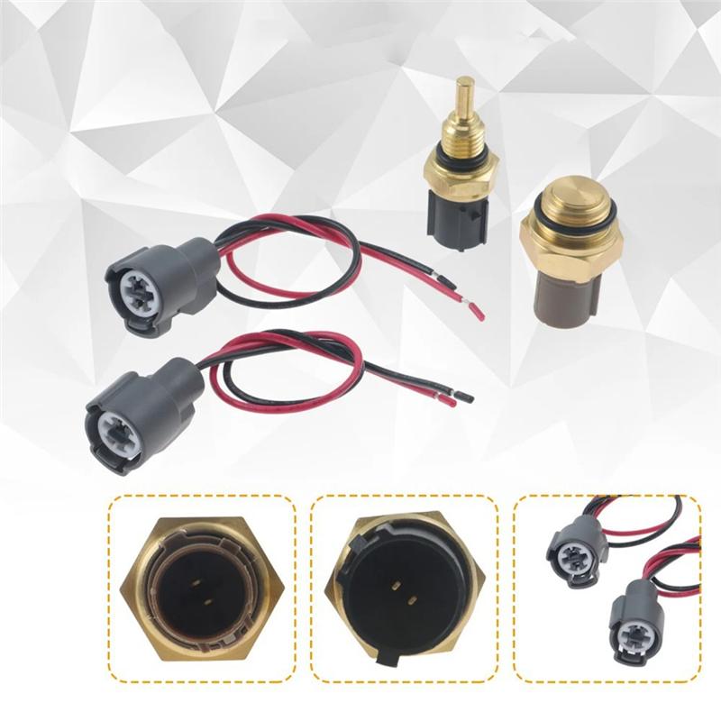 Cooling Fan Switch Coolant Temperature Sensor Connector For Honda Accord CR-V Civic Acura RSX 37760P000033 37870PJ7003