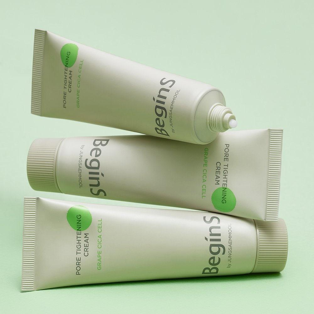 Begins by Jeongsaemmul Pore Tightening Cream 50ml (5ml Pore Cream + Clear Pad (2 Pieces) Included)