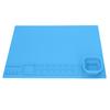 Silicone Painting Mat with Cup DIY Cultivate Artistic Talent Easy To Wipe Silicone Art Mat for Boys Girls Art Supplies