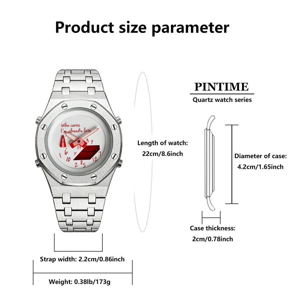 1pc New Polygon Men's Watch - Graffiti Digital Fashion Digital Display Multi-functional Night-Light Water-Resistant