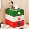 1Pcs Dopamine Desktop Drawer Storage Box Stacked Dust-proof Desk Storage Rack for Stationery Cosmetics Sundry Items Organizer