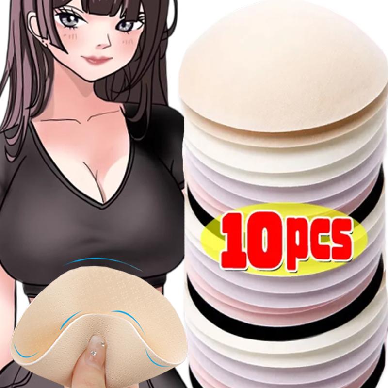 2/10pcs Comfortable Sponge Push-Up Bra Inserts for Women Discreet Removable Pads for Enhanced Shape In Sports and Daily Wear
