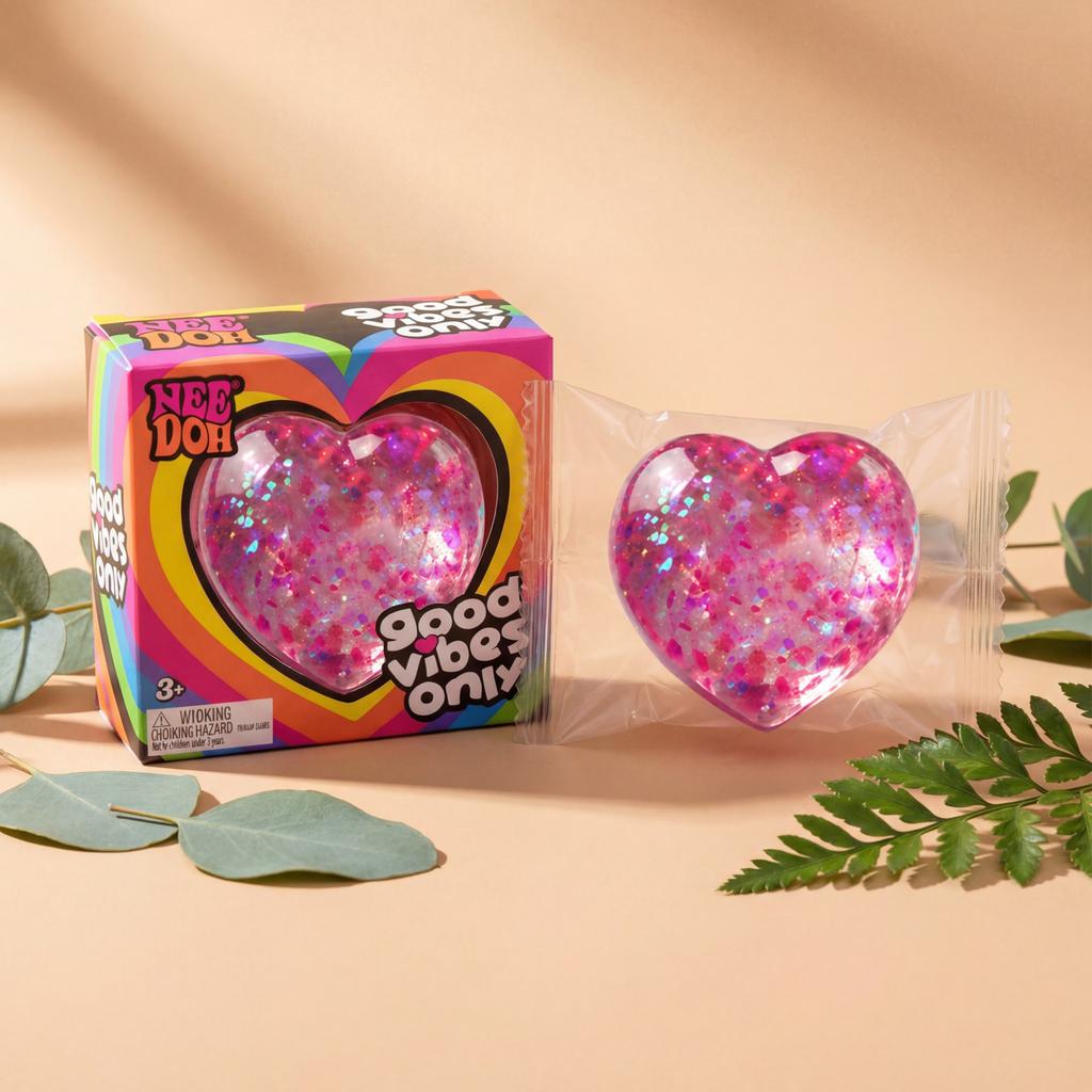 Herzförmiges Squishy Spielzeug Weich Bequem Nicht klebrig Schneller Rückprall Niedlich Kompakt Tragbar Handflächengroßes Spielzeug