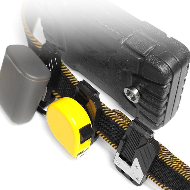 Quick Release Tape Measure Storage Buckle Hammer Wrench Electric Tool Belt Organizer Hook Universal Hook Belt Holder Clip Tools