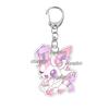 Anime Cartoon Umbreon Eevee Espeon Acrylic Keychain Key Chain Ring Backpack Charm Accessories Homemade Pendant Gift for Friends