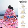 Peppa Pig Customize Text Blanket Throw Customizable Blanket Soft Warm Cozy for Couch Chair Bed Nap Ideal for All Seasons