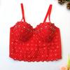 Fashion New New Arrival Vest Sexy Suspenders Backless Lace Embroider Light Diamond Wrapped Chest and Waist Tube Top Intimates Outwear