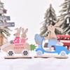 New Styles, Easter, Wooden Crafts, Rabbit Carrot Cart, Easter Rabbit Riding Bike, Wooden, Decorative Ornaments