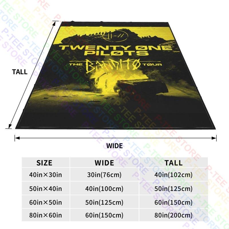 Twenty One Pilots The Bandito Fall Tour Concert Blanket Winter Microfiber Family Expenses