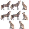 Pinenjoy 6 Animal Animal Miniature Small Dynamic Variety of Cake Realistic DIY Elementary School Teaching Aids Models Figurines, Ornaments, Landscape,