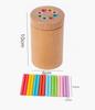 Wooden Matching Toys Montessori Color Matching Sorting Stick Balance Toy Fine Motor Skills Math Learning Educational Toys Kids