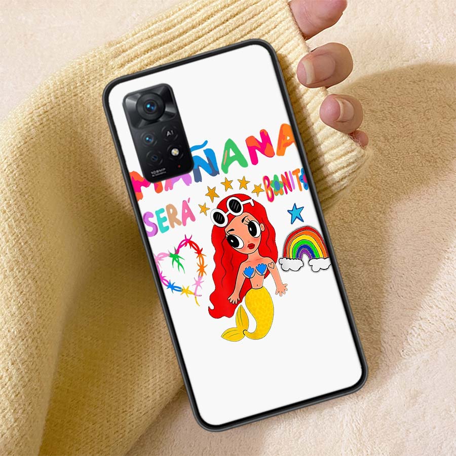 Karol G M-Manana Sera B-Bonito Phone Case For Redmi Note 13 14 15 Pro Plus 12 13C 12C 15C 9 10 10C 9T 9C 9A TPU Soft Cover Clear