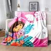 1pc Blanket D-Doras The Explorer1 Print Design, Lightweight Blanket for Sofa, Bed- Soft &Warm, Gift for All Seasons Like Christmas, Halloween