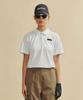 Beulipinggolpeu Women'S Linen-Like Pique Polo Shirt_White
