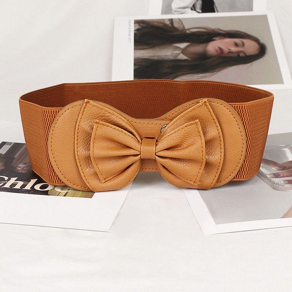 Elegant Waist Belts Women Waistband Waist Strap Elastic Belts Stretch