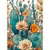 Vintage Mexican Cactus Poster Floral Moon Aesthetic Canvas Painting Prints Colourful  Wall Art Picture Room Home Decor