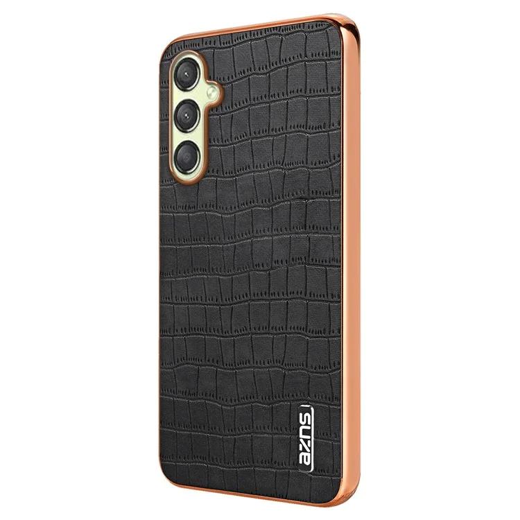 

AZNS For Samsung Galaxy A14 5G 4G Case Crocodile Texture Leather+TPU Anti-Drop Phone Cover