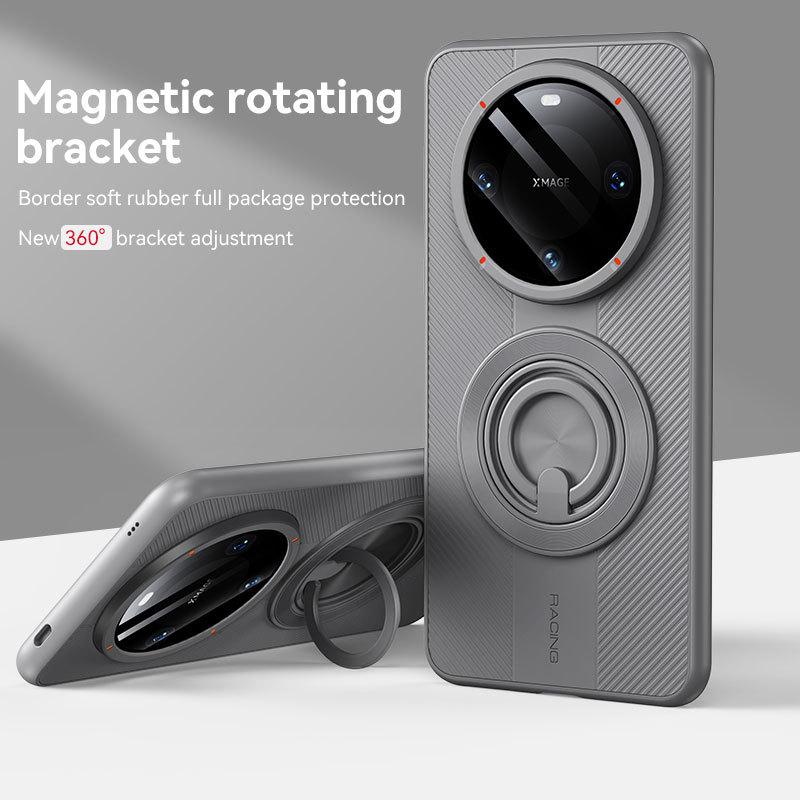 Huawei Mate70pro Porsche Magnetic Phone Case Rotating Stand Mte60 Soft Anti-drop Protective Case