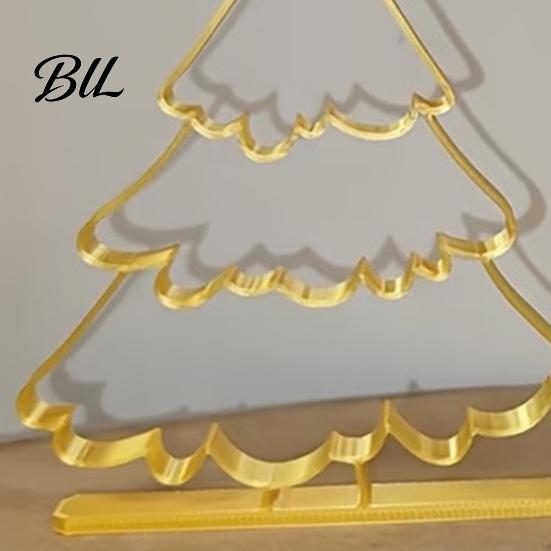 Durable Pla Ornament Gifts 3D Printed Hollow Christmas Tree Ornament, Modern Minimalist Festive Decorations Sculpture, Decorative Tabletop Centerpiece