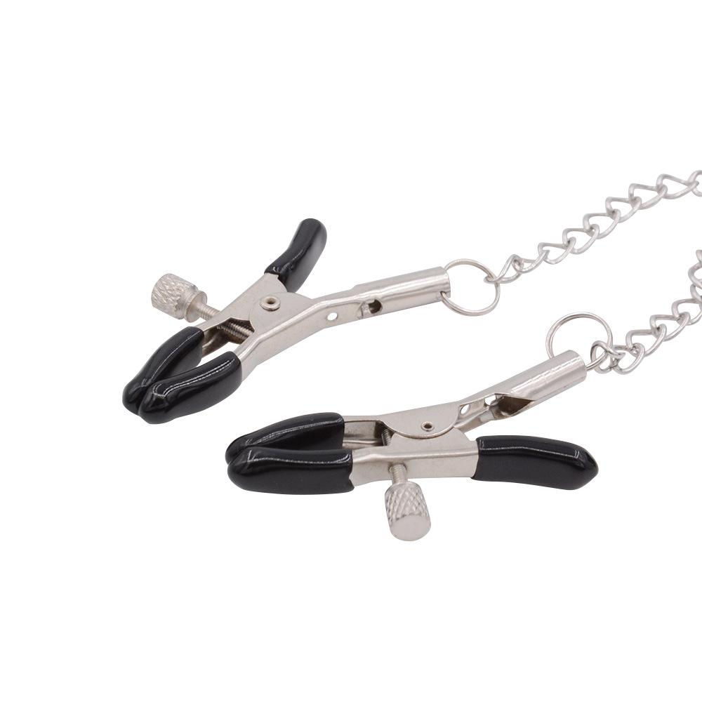 SM Female Slave Training Props Sexy Nipple Clamp Collar Binding Suit Sex Toy Couple Sex Product