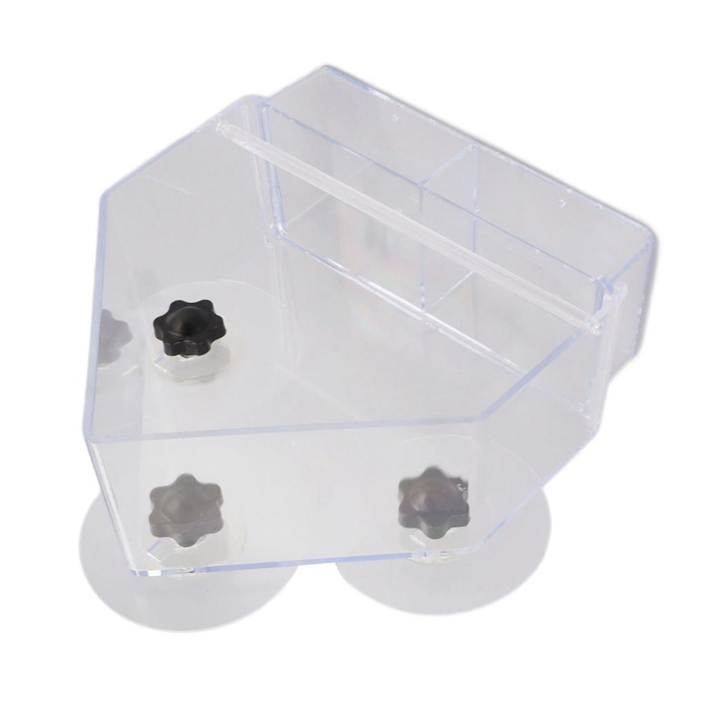 Fenster-Vogelfutterhaus Abnehmbares Tablett Transparent Langlebig Leichtgewichtige Vogelfutterhäuser mit 3 Starken