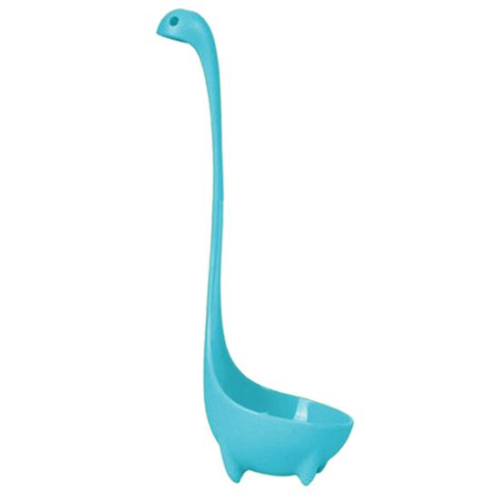 Oală de supă drăguț în formă de dinozaur, anti-alunecare, mâner lung, verticală, ustensile de calitate alimentară, din silicon, lingură de servire, linguriță, accesorii de bucătărie