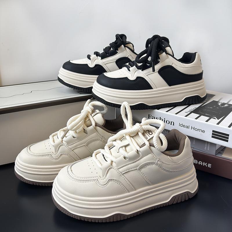 K2 milky white thick-soled muffin 22 spring heightening casual sports shoes are comfortable and durable