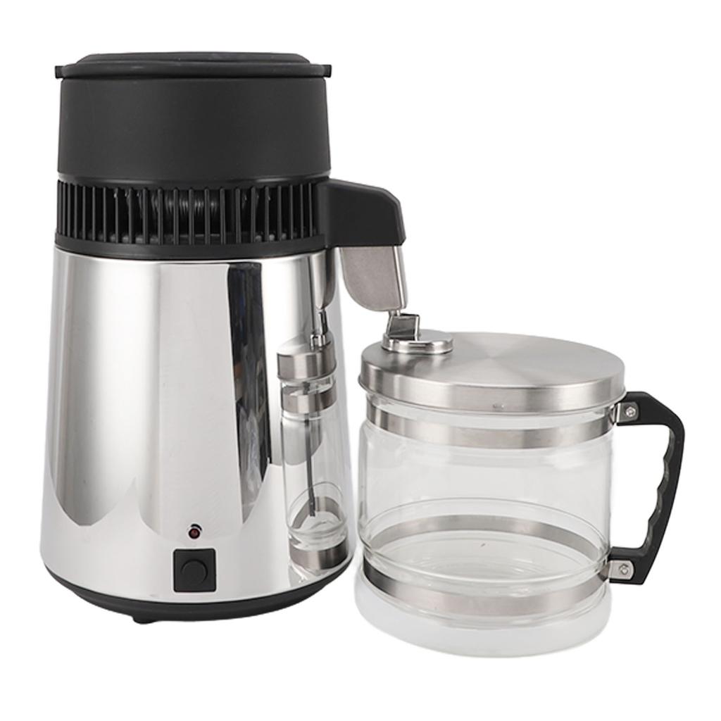 4L Water Distiller Stainless Steel 750W Automatic Distilled Water Maker Distilling Purifier for