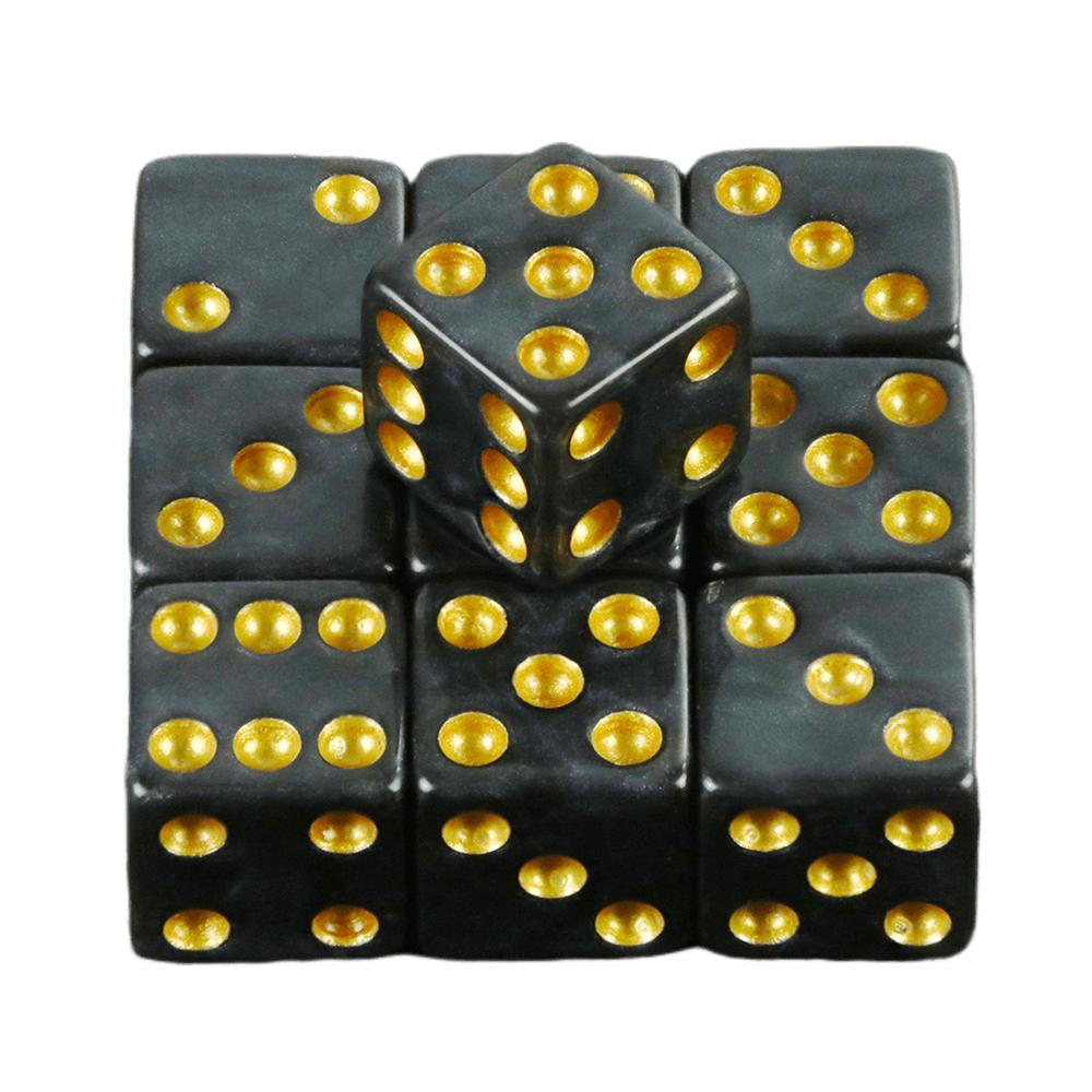 High  Quality 10 Pcs/set Marble Effect Mini 12mm  Dice ,for Drinking Game Casino Poker Table and Other Board Games